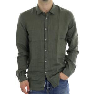 CAMICIA IN LINO MILITARE